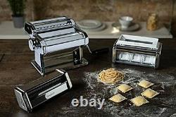 Pastaset, Manual Pasta Machine with Ravioli and Spaghetti