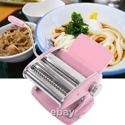 (Pink Suction Cup 2 Knives)Pasta Maker Machine Sucker Type Household