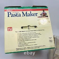 Popeil P400 Automatic Pasta Maker Machine Recipe Book 12 Pasta Dies and Dryer