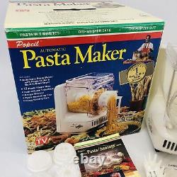 Popeil P400 Automatic Pasta Maker Machine Recipe Book 12 Pasta Dies with Dryer