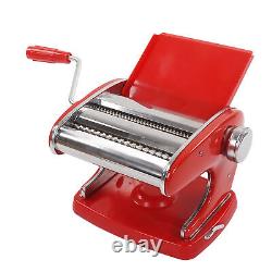 Red Suction Cup 2 Knives Pasta Maker Machine Sucker Type Household Stainless