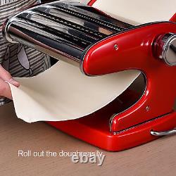 (Red Suction Cup Type 3 Blade)Noodles Maker Multifunction Hand Crank Pasta