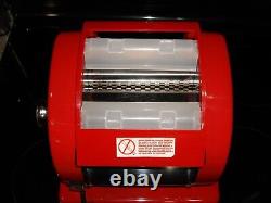 Roma Express Red Electric Pasta Machine Heavy Duty MD-150 WithManual, tools Tested