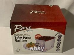 Roma by Weston Tube Pasta Machine 5 Pasta Discs Dough Mixing Kit Penne Rigatoni