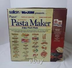 Salton Ronco Popeil P400 Automatic Pasta Maker Machine With Accessories open box
