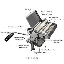 Small Household Fresh Pasta Press Manual Noodle Rolling Maker Machine /
