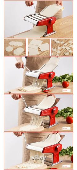 Stainless Steel Fresh Pasta Maker Noodle Machine Dumpling Skin Home 3 Knifes