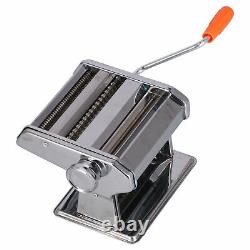 Stainless Steel Manaul Pasta Machine With 9 Thickness Adjustable Noodles Maker
