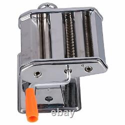 Stainless Steel Manaul Pasta Machine With 9 Thickness Adjustable Noodles Maker