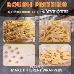 Versatile Electric Pasta Maker Noodle Machine 8 Thickness Dough Roller 3 Blades