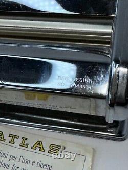 Vintage MARCATO Atlas No 150 Pasta Noodle Maker Machine with Box Made In Italy