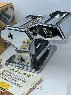 Vintage MARCATO Atlas No 150 Pasta Noodle Maker Machine with Box Made In Italy