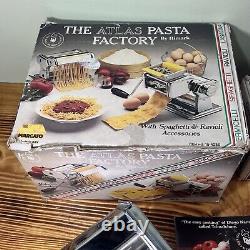 Vintage MARCATO Atlas PASTA Factory Machine Ravioli + Extra Attachments LOT