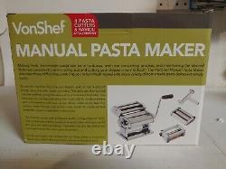 VonShef Machine For Pasta 3 IN 1 Fresh Lasagne, Spaghetti, Tagliatelle