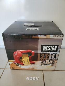Weston 01-0601-W Deluxe Electric Pasta Machine, Red NEW 0PEN BOX