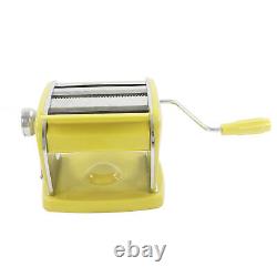 (Yellow) Pasta Maker Machine Stainless Steel Manual Hand Press With Pasta