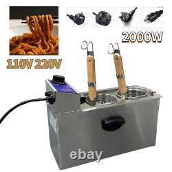 110V/220V 2 Paniers Machine de cuisson électrique de pâtes à nouilles de bureau 2000W