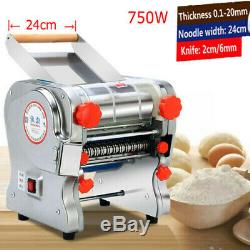 110v Commercial Electric Pasta Maker Pâte Rouleau De Nouilles Machine 2 MM / 6 MM Couteau