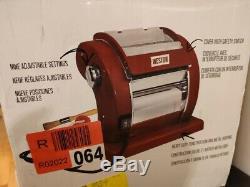 120 Volt Rouge Métal Électrique Countertop Pasta Maker Nouilles Machine