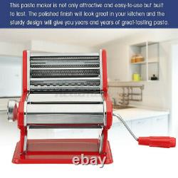 150mm Stainless Steel Pasta Maker Machine Noodle Food Spaghetti 9t Réglable