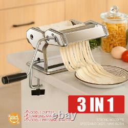 3 In1 Machine À Pâtes En Acier Inoxydable Lasagna Spaghetti Tagliatelle Ravioli Maker J