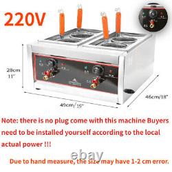 4 Paniers 2KW 220V Cuisinière à nouilles électrique commerciale / Machine de cuisson de pâtes