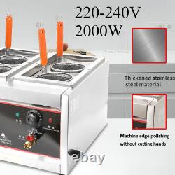 6 Cuisinières à Nouilles Commerciales Électriques à 2000W 220V