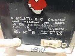 Bialetti Pasta Électrique Nouilles Maker Machine Chef Cuisinier Pro De Rouleaux Métalliques Italie