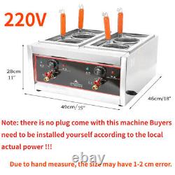 Cuisinière électrique commerciale à 4 paniers 220V 2KW / Machine de cuisson de pâtes et nouilles