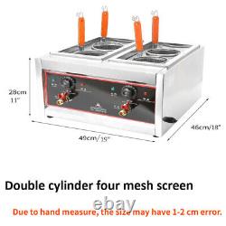 Cuisinière électrique commerciale à nouilles / machine à cuisson de pâtes 220V 2kw 4 paniers