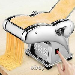 Électrique Pasta Maker Noodle Maker Roller Machine 6 Réglage De L'épaisseur 2 Cutters