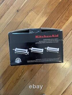 Ensemble rouleau à pâtes et coupe-pâtes 3 pièces pour batteur sur socle KitchenAid KSMPRA