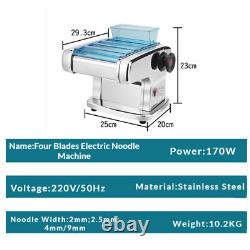 Fabricant de nouilles électrique domestique 220V en acier inoxydable pour pâtes fraîches et enveloppes de dumplings.