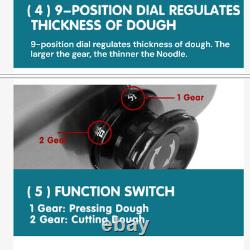 Fabriquant de pâte à dumplings DIY Coupeur de pâte 220V Machine électrique à nouilles pour la maison