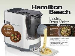 Hamilton Beach Automatique Maker Pasta Machine À Noodles Électrique Blanc 7 Types De Presse
