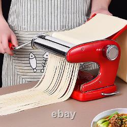 Hand Crank Machine De Pâtes Noodles Maker Red Suction Cup Type 3 Lames Pour La Maison