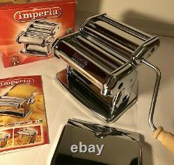 Imperia Italian Dpuple Cutter Pasta Maker Machine En Acier Inoxydable Sp150