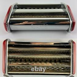 Imperia Pasta Maker Machine Heavy Duty Red Steel Sp-150 Made In Italy Never Used