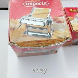 Lot Imperia Pasta Maker Machine Modèle 150 Ravioli Simplex Fabriqué En Acier Italie