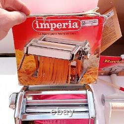 Lot Imperia Pasta Maker Machine Modèle 150 Ravioli Simplex Fabriqué En Acier Italie