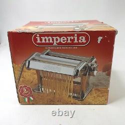 Machine Imperia Pasta Maker Modèle Sp-150 Fabriqué En Italie Acier Lourd