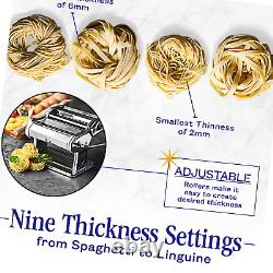 Machine Nuvante Pasta Maker, Presse Manuelle À La Main, Réglages D'épaisseur Réglables