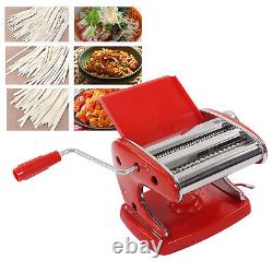 Machine à fabriquer des pâtes à ventouse rouge avec 2 couteaux en acier inoxydable pour usage domestique
