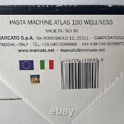 Machine à pâtes Marcato Atlas 150 Wellness NIB Originale fabriquée en Italie NEUVE de la marque BRAND NEW