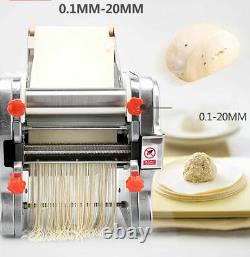 Machine à pâtes électrique 110V pour la fabrication de pâtes, de peaux de dumplings et de nouilles pour une utilisation commerciale et domestique