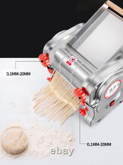 Machine à pâtes électrique 3mm/9mm 110V pour la fabrication de peaux de dumplings et de nouilles. Appareil presse-pâtes de 550W.