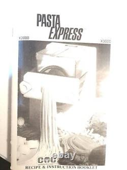 Machine à pâtes électrique Deluxe Pasta Express X3000 des États-Unis