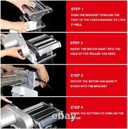 Machine à pâtes électrique avec moteur, machine à pâtes automatique avec manivelle et multiples accessoires