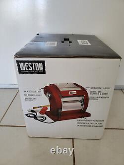 Machine à pâtes électrique de luxe Weston 01-0601-W, rouge, NEUVE (BOÎTE OUVERTE)