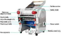 Machine à pâtes électrique pour restaurant à domicile - Coupe de 22cm, nouilles de 1,8mm